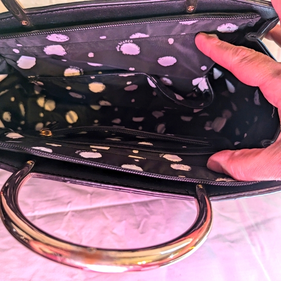 Ladies Melie Bianco Eileen Vegan Leather Satchel Shoulder Bag - Picture 5 of 11